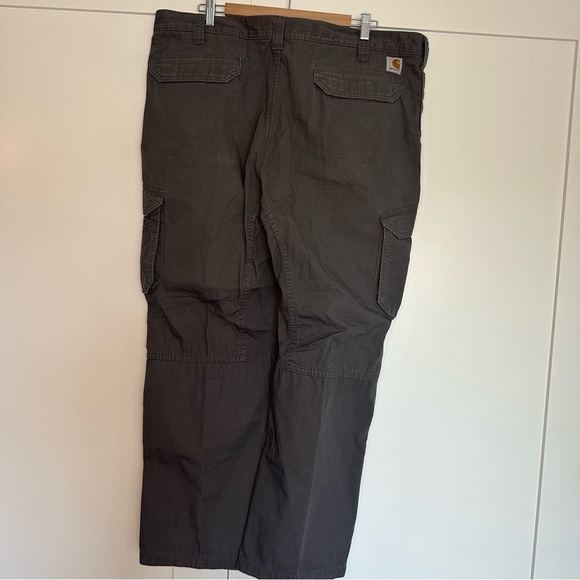 Carhartt Force Relaxed Fit Ripstop Cargo Work Pants 42 x 30 Gray Big & Tall - Picture 6 of 10
